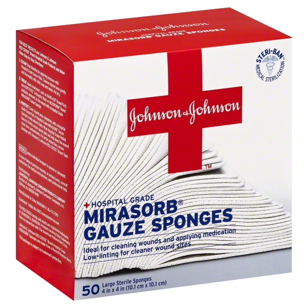 Johnson & Johnson Johnson & Johnson Gauze Sponges, 50 ea