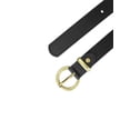 thumbnail image 2 of CINTURONES DE CUERO PU INSPIRADOS EN CHIC PARA MUJERES CON HEBILLA DE METAL BRONCE, CINTURONES DELGADOS PARA JEANS Y VESTIDOS, AJUSTE DE CINTURA 80-96cm/31.5-37.8" NEGRO, 2 of 4
