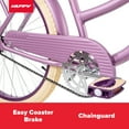 thumbnail image 6 of 24" Huffy Nel Lusso Girls Cruiser Bicycle, 24" Wheels, Ages 12-19 Years Old, Purple, Cruiser Bike, 6 of 15