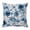 Navy, Blue, White, variant on Throw Pillow Covers, Steel Blue Daisy Petal 24x24 Pillow Covers for Couch/Sofa/Bed, Cosmos Wildflower Botanical Boho Florals Decorative Square Linen Cushion Pillowcase for Home Decor