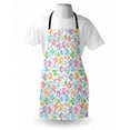 thumbnail image 3 of Kids Apron Various Color Repeating Funny Fish Motif Cheerful Aquatic Creatures Underwater Image, Unisex Kitchen Bib Apron with Adjustable Neck for Cooking Baking Gardening, Multicolor, by Ambesonne, 3 of 3