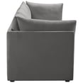 thumbnail image 6 of Meridian Furniture Jacob Grey Velvet Modular Sofa, 6 of 9