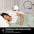 thumbnail image 4 of Brookstone Cooling Throw Green, Solid Print, Nylon Polyethylene, Knit, 1 Piece, Standard Size, 4 of 12