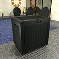 thumbnail image 7 of PolarcoForgeco 31 Gallon Resin Deck Box Outdoor Indoor Waterproof Storage Box for Patio Furniture Pool Accessories Storage for Cushion Garden Tools, Black, 7 of 7