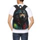 thumbnail image 4 of Balery Vintage Wolf Warrior Mochila para hombre y mujer - Tela Oxford 600D resistente - Gran capacidad, resistente al agua, ideal para la escuela, viajes y senderismo, 4 of 6