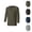Army Green, variant on Renaissance Shirt Men 3/4 Sleeve Lace Up Linen Shirts Retro Gothic Pirate Viking Shirt