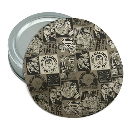 

Superman Grey Pattern Round Rubber Non-Slip Jar Gripper Lid Opener