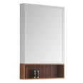 thumbnail image 5 of Fine Fixtures  Dakota Collection Bathroom Medicine Cabinet White / Teak Shelf, 5 of 5