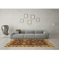 thumbnail image 3 of Ahgly Company Indoor Rectangle Abstract Brown Modern Area Rugs, 7' x 10', 3 of 4
