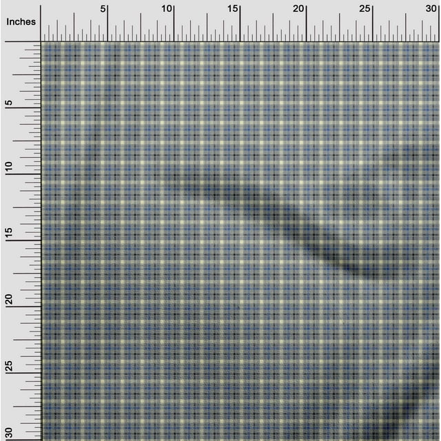 oneOone Silk Tabby Fabric Tartan Check Print Fabric By Yard 42 Inch Wide