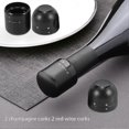 thumbnail image 3 of Bottle Stoppers,4 Pack Reusable Champagne Bottle Stoppers,leak Stoppe, 3 of 5