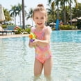 thumbnail image 3 of Girls One Piece Mermaid Scale Print Swimwear Bikini Colorful Bathing Suits Cute Princess Beach Swimsuit for Kids Girls 6T, 3 of 8