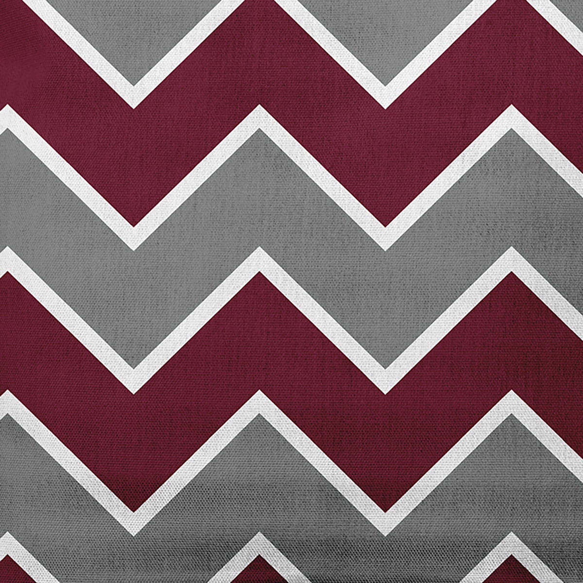 Simply Daisy Grey-Red Colored Fancy Chevron Stripe Soft Spun Polyester Indoor/Outdoor Throw Pillow, 18" x 18"