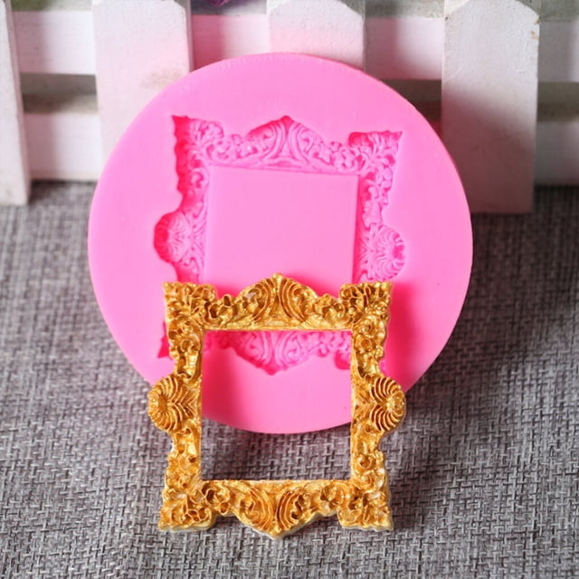 Silicone Mold Photo Frame Shape Dining Kitchen Jelly Baking Tools Chocolate Mould Wedding Festival Holiday Dessert Decorating