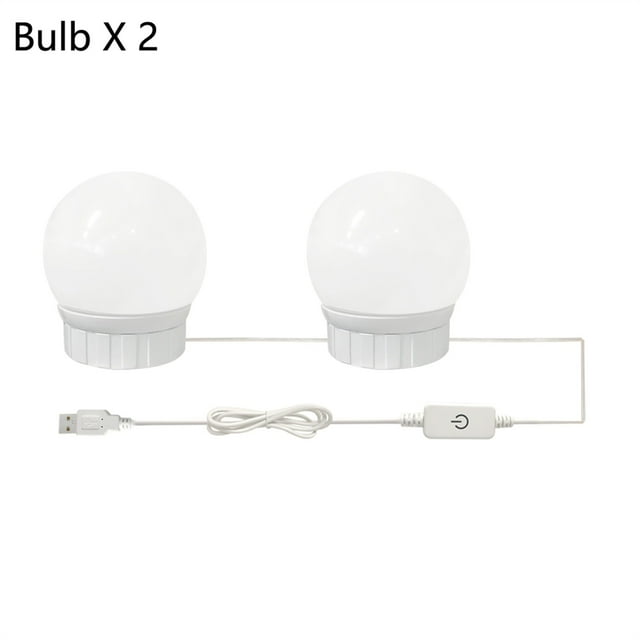 Makeup Mirror Light LED Vanity Light USB LED Stepless Dimmable Wall Lamp LED Dressing Table Mirror Bulb 2 6 10 14PCS ,Widely Use