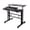Black, variant on Soges Height Adjustable Computer Desk Sit Stand Workstation Mobile Standing Desk with Wheels, Standing Side Table with Castors, Black