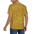 thumbnail image 5 of Haiem Hip Hop Hipster Baseball Jersey Button Down Shirts Sports Uniforms Men Women Jersey(Gold Glitter,Medium), 5 of 9