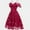 Wine, variant on Azrian Summer Dresses,Plus Size Women Dress Women Lace Off-The-Shoulder Sling Short Sleeves Party Dress Cocktail Prom Ballgown Vintage Dress