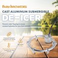 thumbnail image 3 of Farm Innovators H-409 Ice Chaser 1000 Watt Cast Aluminum Floating Tank Deicer, 3 of 8