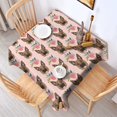 thumbnail image 2 of German Shepherd with Roses Square Tablecloth,Waterproof Square Table Cover,Wipeable Spillproof Washable Table Cover for Home Kitchen Party Decor 60"x60"(152x152cm), 2 of 6