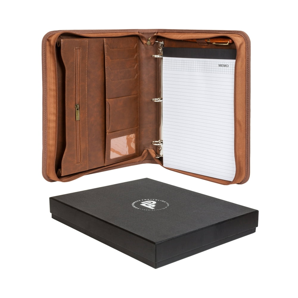 Forevermore Portfolio with Zippered Closure, Removable 3 Ring Binder
