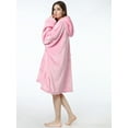 thumbnail image 5 of Wearable Blanket Hoodie, Oversized Sherpa Fleece Sweatshirt Blanket with Giant Hood Pocket and Sleeves for Adult, Warm & Cozy Grey Blanket, 5 of 6