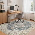 thumbnail image 4 of Uermei 5'x7' Washable Area Rug for Living Room: Non-Slip Stain-Resistant Soft Indoor Rug for Bedroom Dining Room Home Office Decor - Blue Golden, 4 of 12