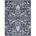 thumbnail image 7 of Traditional Area Rug 8'x10' Foldable Indoor Washable Rug Thin Retro Accent Floral Non-Slip Carpet Mat (Grey), 7 of 7