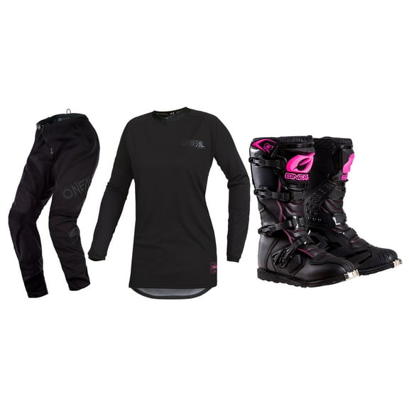 Oneal Womens Element Classic Jersey Pant Boots Combo