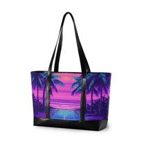 FORMRS Laptop Tote Bag for Women with 15.6" Computer Compartments Handbag, Purple Digital Art
