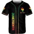 thumbnail image 2 of Lotusprinthandmade Personalized Black Pride Baseball Jersey, Multicolor, 2 of 3