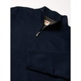 thumbnail image 3 of Wrangler Authentics Men's Long Sleeve Fleece Quarter-Zip, Mood Indigo, Small, 3 of 4