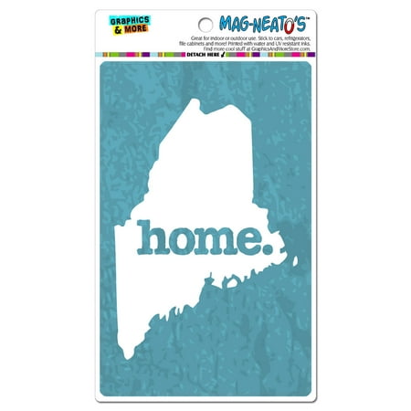 Maine ME Home State MAG-NEATO'S(TM) Car Vinyl Magnet - Textured Robin Egg