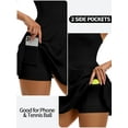 thumbnail image 5 of Women's Racerback Tennis Golf Dress with Shorts and Built-in Bra Athletic Dress with Pockets, 5 of 8