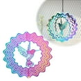 thumbnail image 2 of CJiaWei 3D Color Rotating Wind Hummingbird Garden Hanging Decoration With Trap Pendant And Wind Chimes Function, 2 of 3