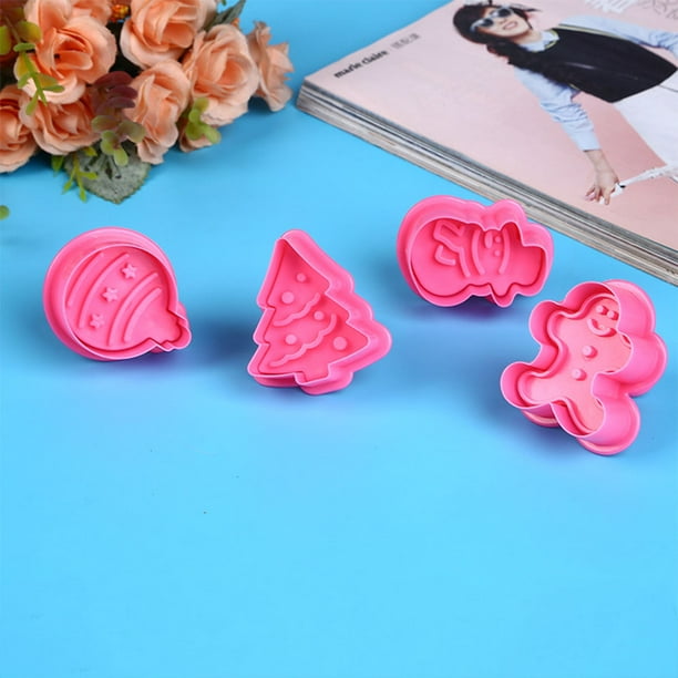 4 pièces/ensemble cuisine Cookie Biscuit moule Silicone Cookie