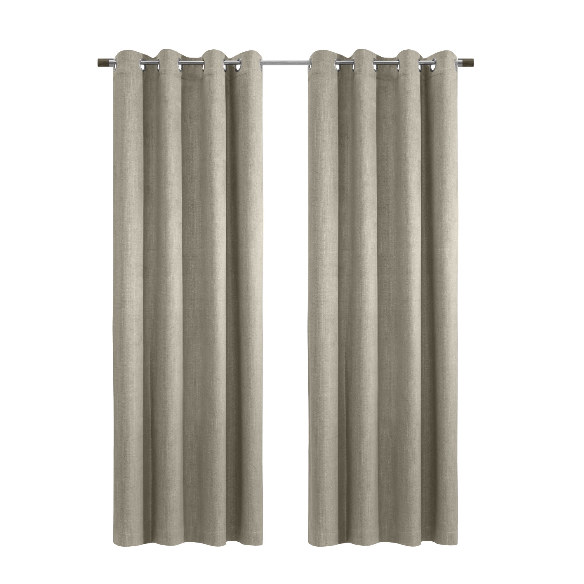 Loft Living Pristina Blackout Grommet Indoor Curtain 52 x 63 in Taupe