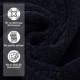 thumbnail image 4 of Toallas de Baño 2PCS Juego De Toallas Absorbentes de Gran Tamaño Secado rápido Toalla de Microfibra para Baño, Hotel, Hogar, Piscina (Negro-2), 4 of 4