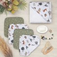 thumbnail image 2 of Living Textiles 5-Piece Hooded Towel and Washcloths Gift Set - Forest Retreat, 2 of 3