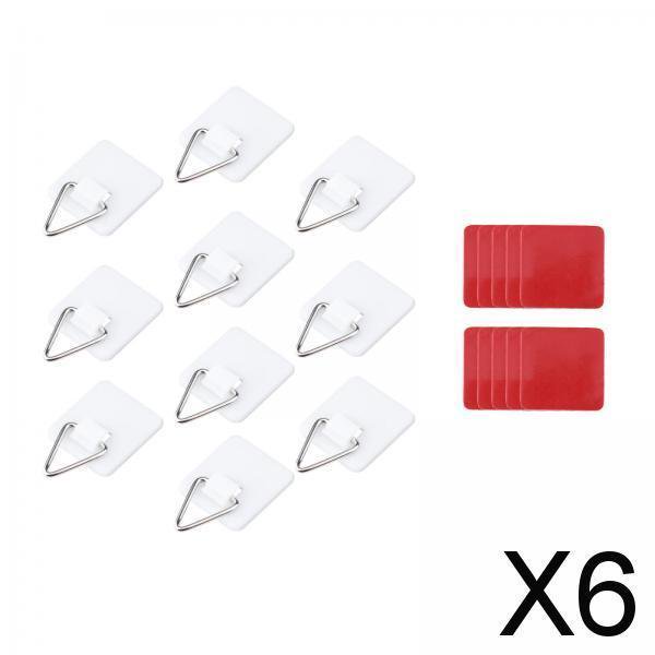 Paquete de 4-6 soportes autoadhesivos adhesivos invisibles para colgar platos en forma de disco 6 piezas