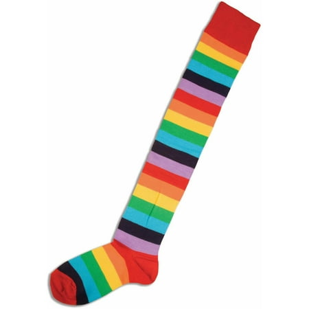Unisex Adult Multi Colored Clown Socks