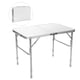 thumbnail image 1 of Costway Mesa plegable de aluminio, mesa de camping multifuncional, mesa de exterior con 3 alturas regulables y empuñadura de transporte, mesa portátil y ligera para fiestas picnic barbacoa patio, 1 of 7