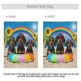 thumbnail image 4 of Ryvnso Dachshund Dog Beach Pattern Garden Flag 12x18 Inch Double Sided Seasonal Yard Decoration, 4 of 6