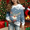 thumbnail image 2 of Gaexia Girls Christmas Sweatshirts Funny Christmas Printed Crewneck Shirt Xmas Holiday Party Pullover Sweaters, 2 of 4