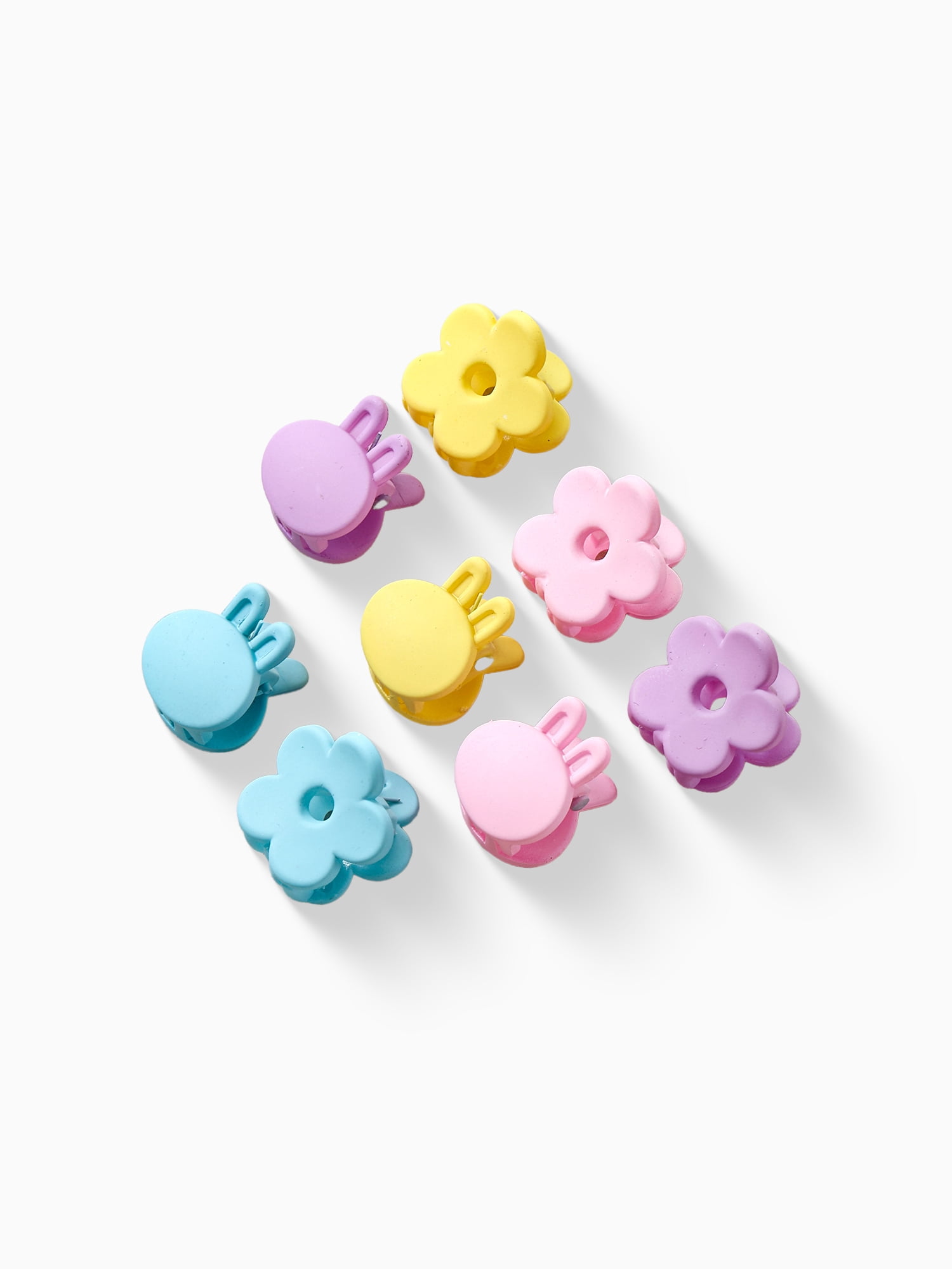 Way to Celebrate Easter Multi-colored Mini Claw Clips, 8 Pieces