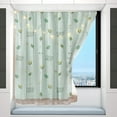 thumbnail image 4 of XYAIYT Self Adhesive Light Filtering Curtains for Bedroom Window,No Drilling Needed,Easy Installation with Wall Sticker,Polyester Fabric(Tpye3), 4 of 6
