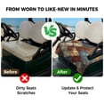 thumbnail image 4 of Golf Cart Seat Covers for 2 Seater,Brown Gray Plaid Microfiber Cart Seat Towel Blanket,Country Abstract Gradient Chic Check Absorbent Breathable Non Slip Bench Seats Protector for Golf Course 51"x31", 4 of 9