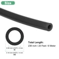 thumbnail image 3 of Uxcell Silicone Tubing, 3/32inch(2mm) ID x 5/32inch(4mm) OD Silicone Rubber Vacuum Tube, 20ft(6 M) High Temp Water Air Hose Pipe [Black], 3 of 7