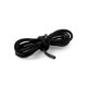 thumbnail image 2 of 1 Par De Cordones De BoDe Cuero PaBarco Zapatos Artes Artesanales 1/8 pulgaJuego De Cordones Cuadrados PaZapatos - Negro/140cm / 55.11", 2 of 3