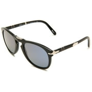 Persol Steve McQueen Sunglasses PO714SM 95/56 52mm Black / Blue Lens